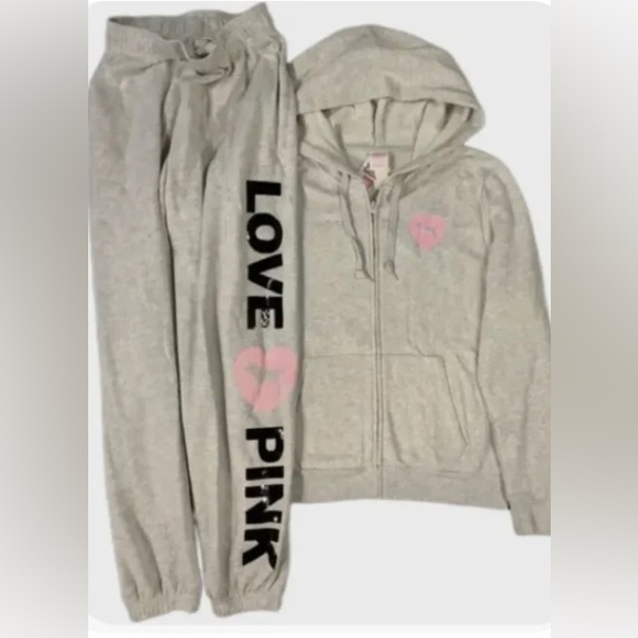 Victoria's Secret Pink Originals Bling fullzip
Hoodie & Sweatpants size Xl XXl - Picture 5 of 11